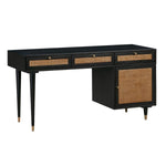 Black Wood and Cane Desk