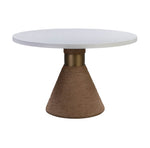Round Dining Table with Rope Base