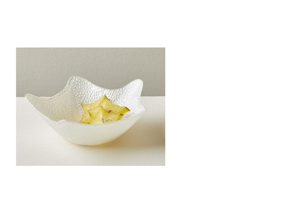 White Glass Starfish-shaped Bowl