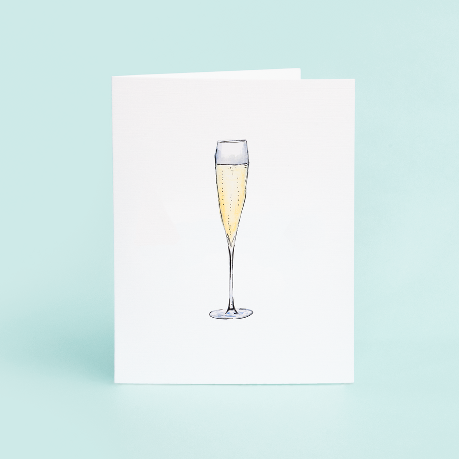 
            
                Load image into Gallery viewer, Champagne Glass Greeting Card
            
        