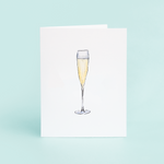 Champagne Glass Greeting Card