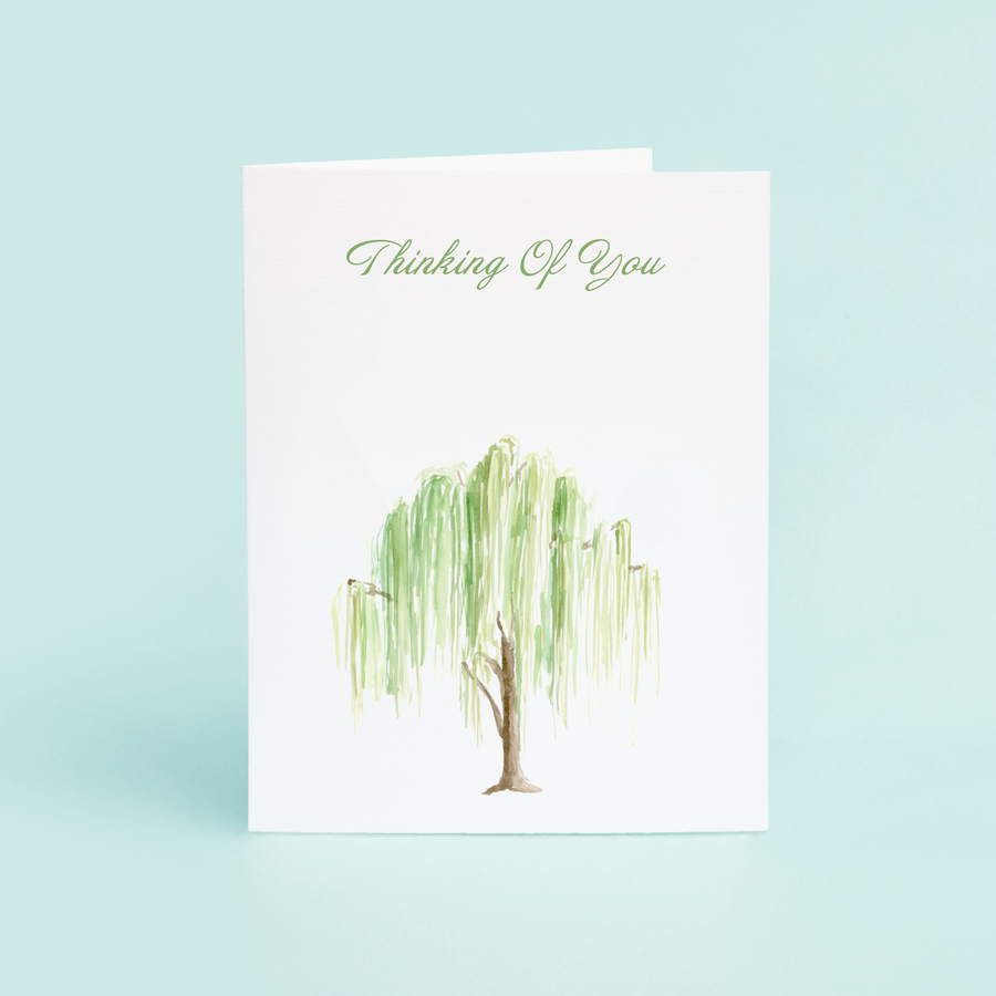 
            
                Load image into Gallery viewer, Weeping Willow &amp;quot;Thinking of You&amp;quot; Greeting Card
            
        