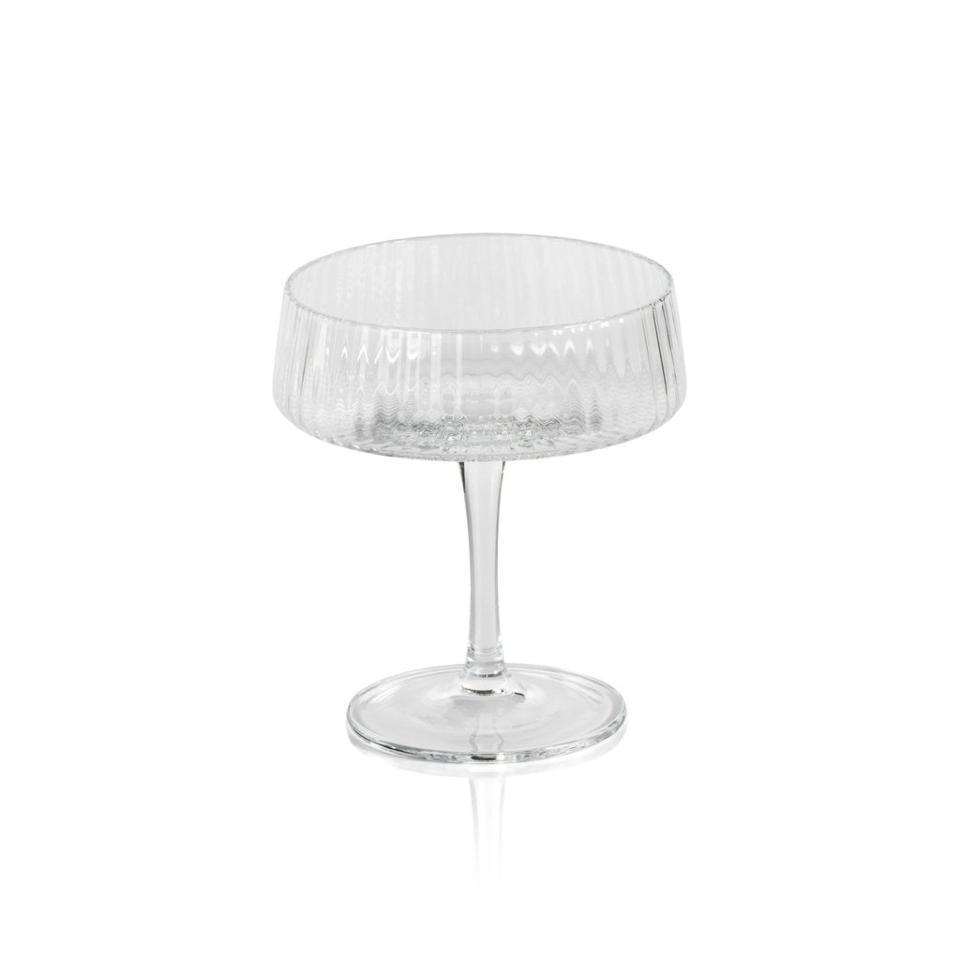 Fluted Glass Martini Glass