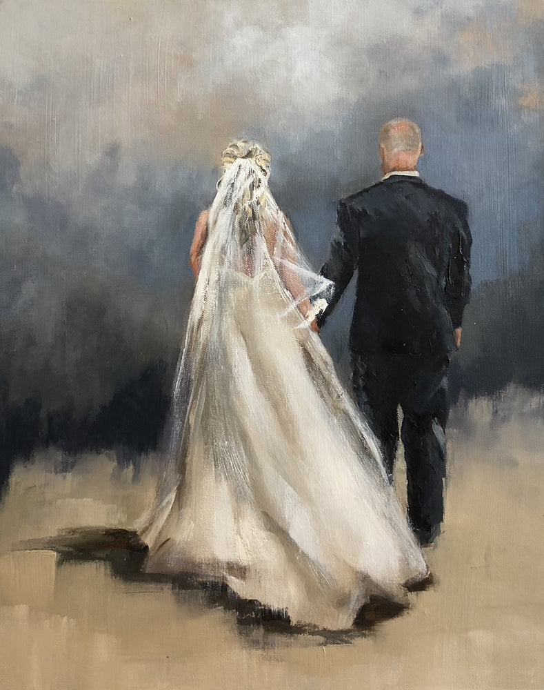 "Bride & Groom" Greeting Card