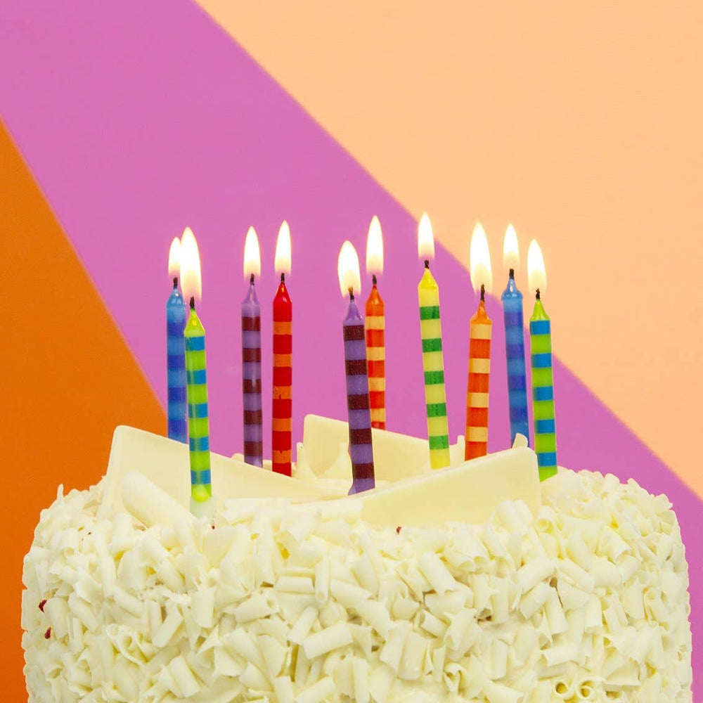 
            
                Load image into Gallery viewer, Striped Birthday Candles
            
        