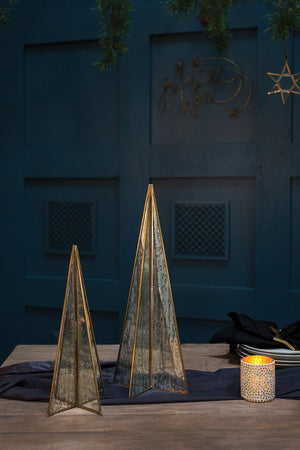 
            
                Load image into Gallery viewer, Gold Mercury Glass Christmas Tree
            
        