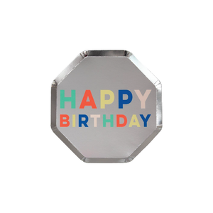 Happy Birthday Octagonal Plates