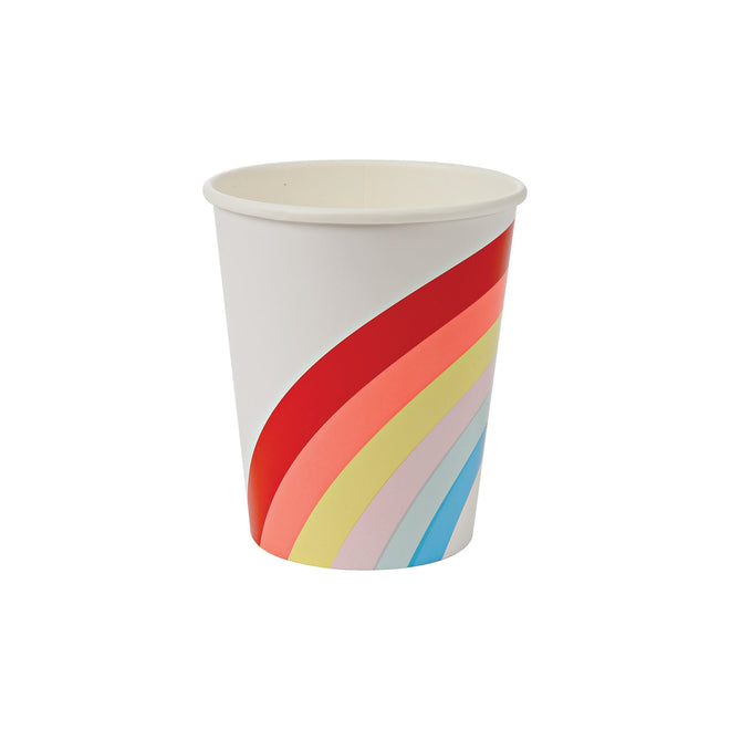 Neon Rainbow Paper Cup
