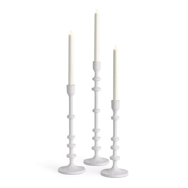 Tall White Candle Holders